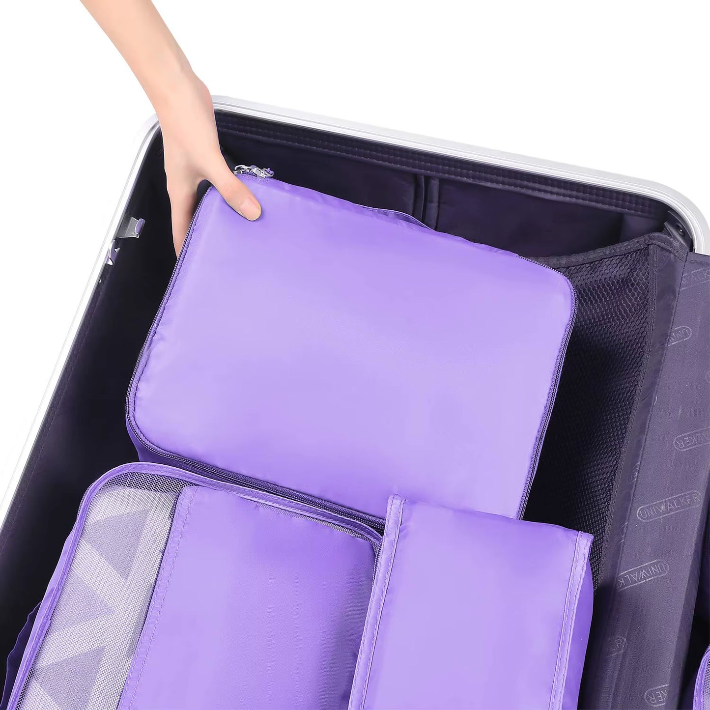 Lightweight Travel Accessories 8 Set Space Saving Luggage Packing Cubes