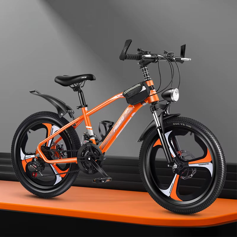 Customized Mountain Bikes for Kids for 8-15 Years Old Disc Brake Variable Speed Shock-Absorbing Features for Students