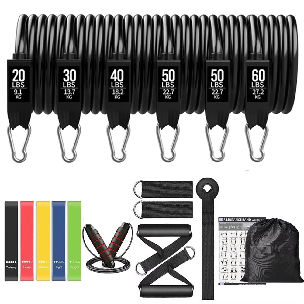Ultimate Workout Bar & Resistance Bands Set for Fitness: Transform Your Home into a Gym with Pilates, Yoga, and Strength Training!
