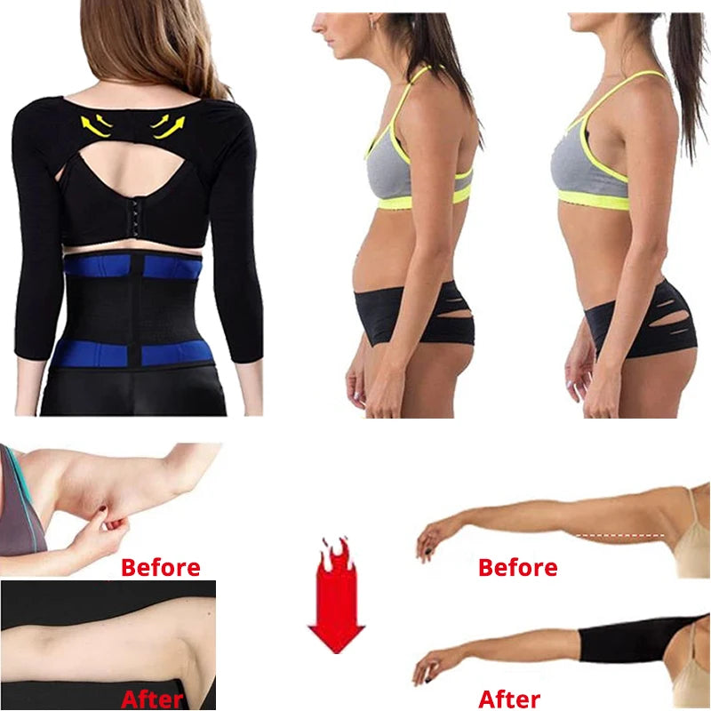 Transform Your Arms with Our Arm Slimming Back Posture Corrector - Ultimate Shaping Sleeves for Women