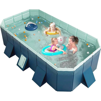 Bañera Plegable 253 cm – Spa Portátil para Adultos y Bebés | Azul