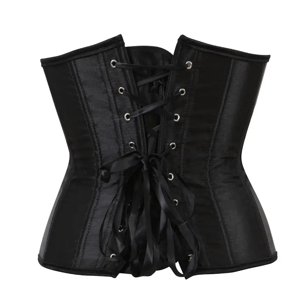 Corsé Gótico Underbust con Cordones – Entrenador de Cintura Sexy | Tallas XS–7XL