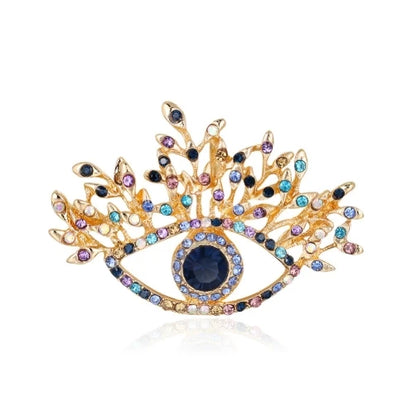 Broche Ojo del Diablo – Esmalte Vintage Estilo Palace | Pendientes y Anillos Unisex