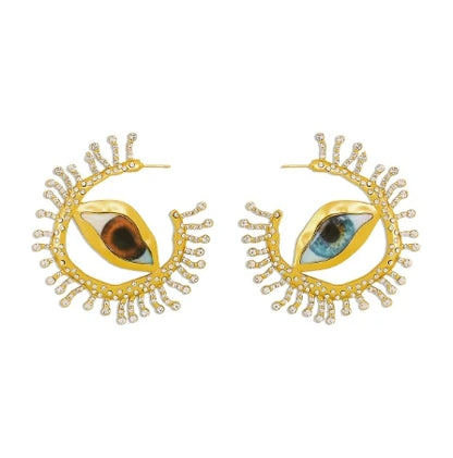 Broche Ojo del Diablo – Esmalte Vintage Estilo Palace | Pendientes y Anillos Unisex