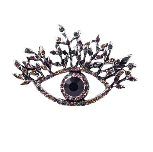 Broche Ojo del Diablo – Esmalte Vintage Estilo Palace | Pendientes y Anillos Unisex