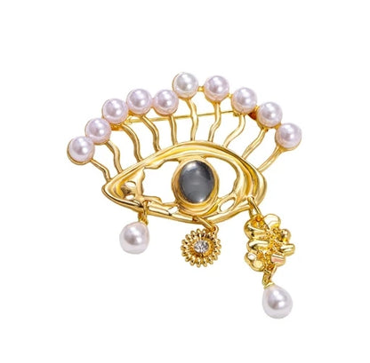 Broche Ojo del Diablo – Esmalte Vintage Estilo Palace | Pendientes y Anillos Unisex