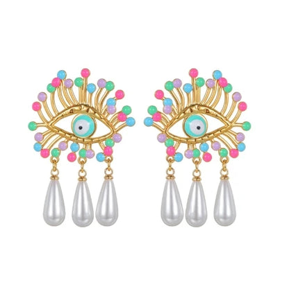 Broche Ojo del Diablo – Esmalte Vintage Estilo Palace | Pendientes y Anillos Unisex