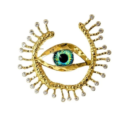 Broche Ojo del Diablo – Esmalte Vintage Estilo Palace | Pendientes y Anillos Unisex