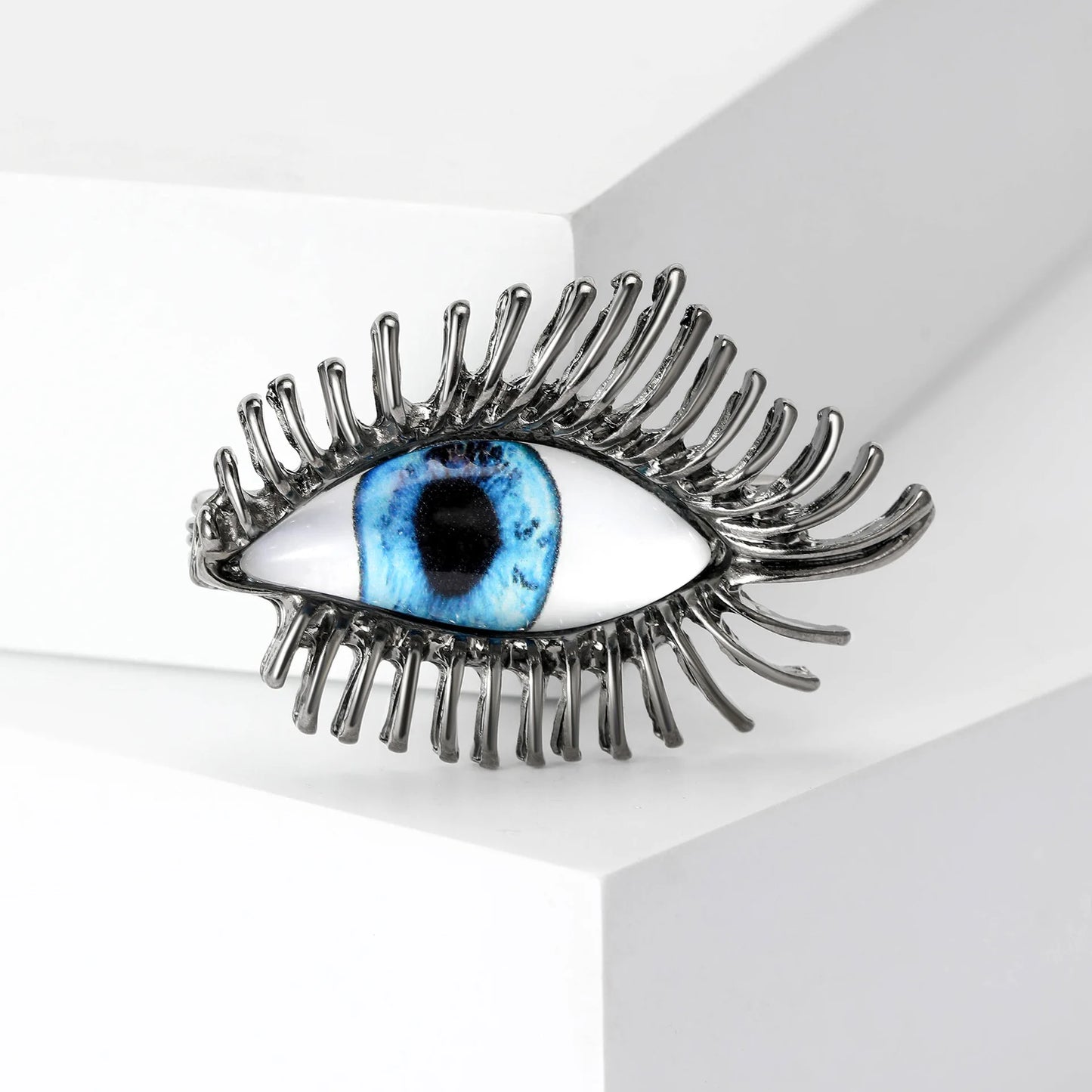 Broche Ojo del Diablo – Esmalte Vintage Estilo Palace | Pendientes y Anillos Unisex