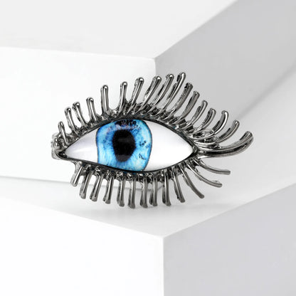 Broche Ojo del Diablo – Esmalte Vintage Estilo Palace | Pendientes y Anillos Unisex