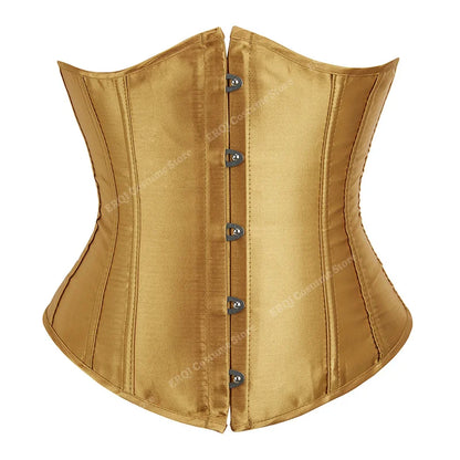 Corsé Gótico Underbust con Cordones – Entrenador de Cintura Sexy | Tallas XS–7XL