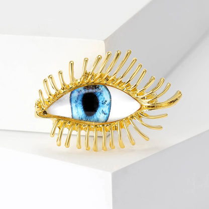 Broche Ojo del Diablo – Esmalte Vintage Estilo Palace | Pendientes y Anillos Unisex