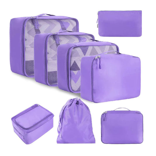 Lightweight Travel Accessories 8 Set Space Saving Luggage Packing Cubes