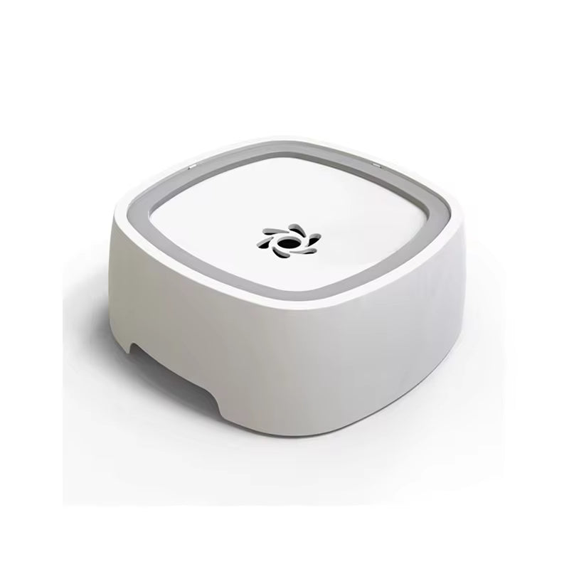 Non-Spill Floating Water Bowl for Dogs and Cats - Plastic Anti-Overflow Dispenser
