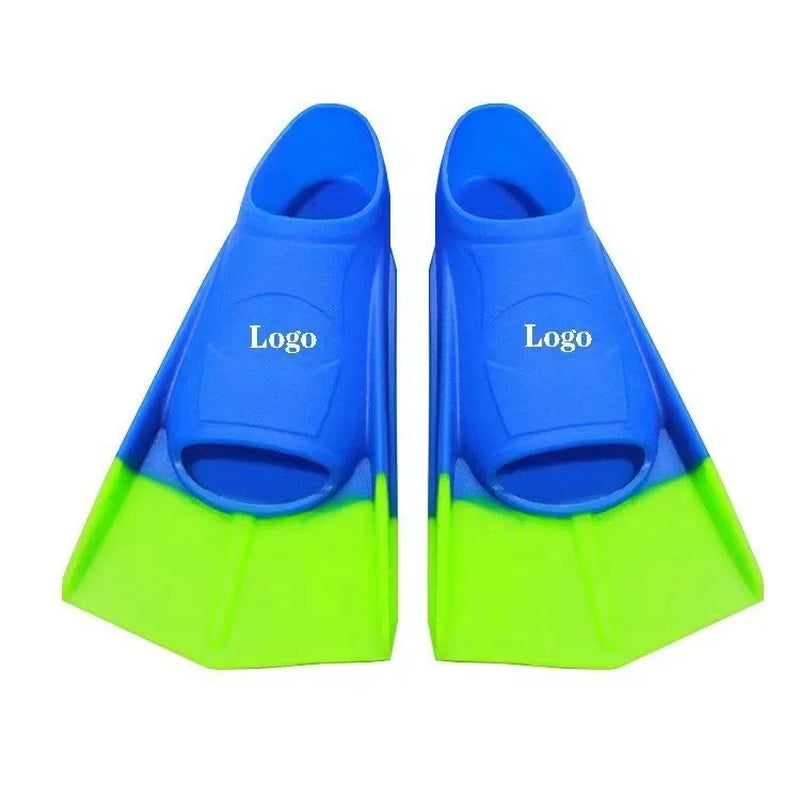 Silicone Short Swimming Fins for Men, Women, and Children - Lightweight Diving Training Footplate