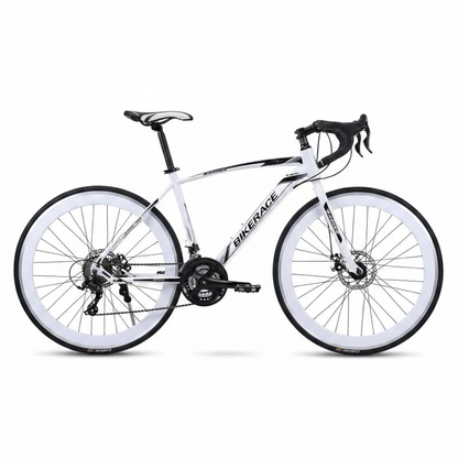 Rennrad mit weißem Hintergrund