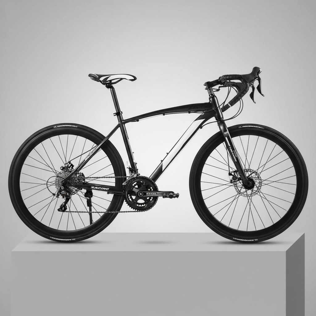 Schwarzes Rennrad